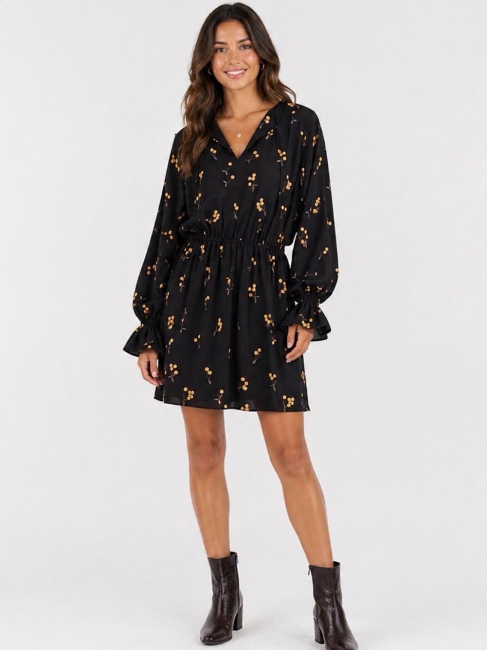 Baum Und Pferdgarten Dress Black Cherry Print